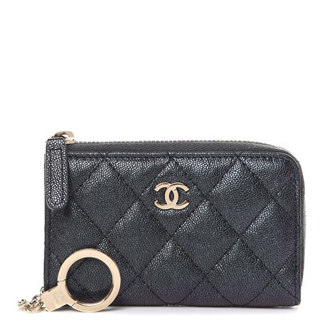 chanel classic zipped key holder|chanel zipped key holder.